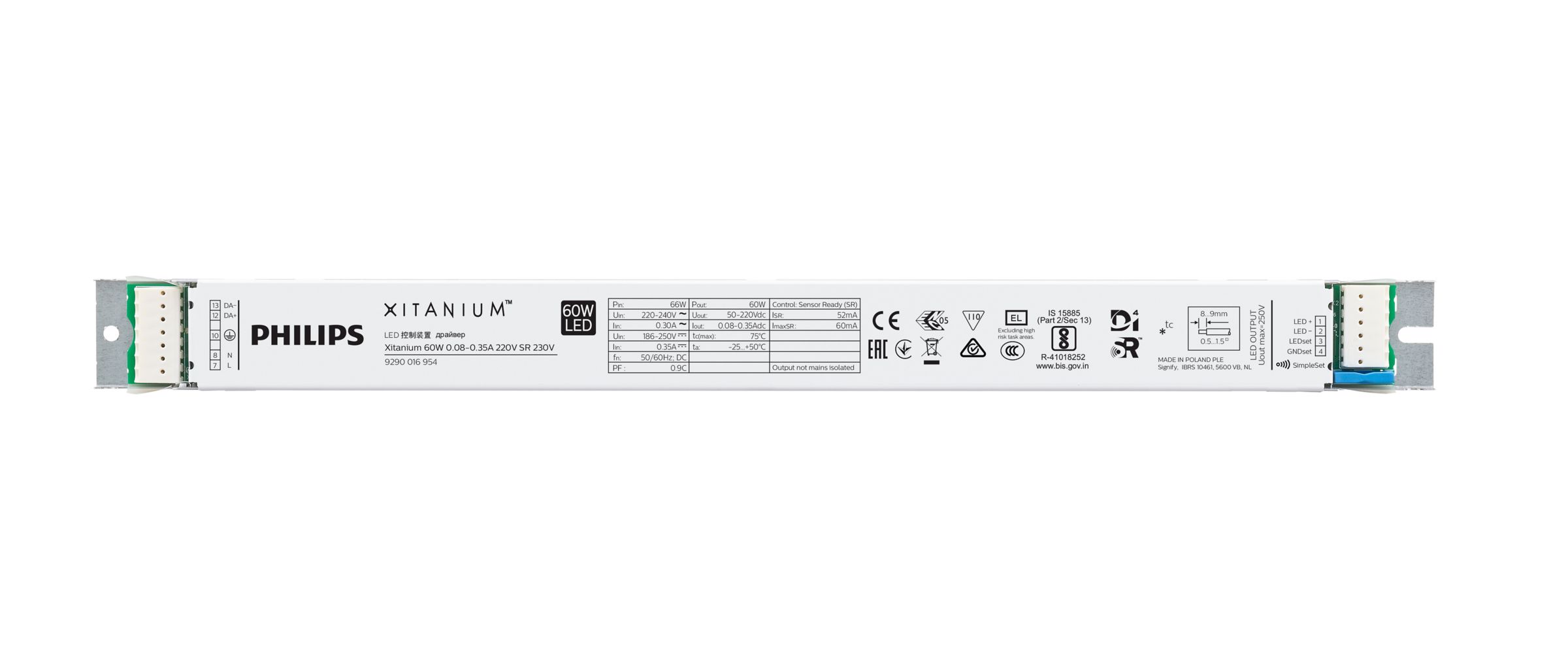 Xitanium 35W 0.08-0.35A 220V SR 230V G2 | 929003410506 | Philips 